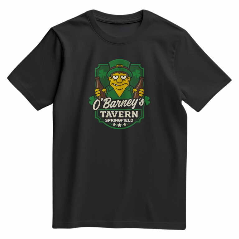 T-shirt Floqué "O'Barney's Tavern Springfield"