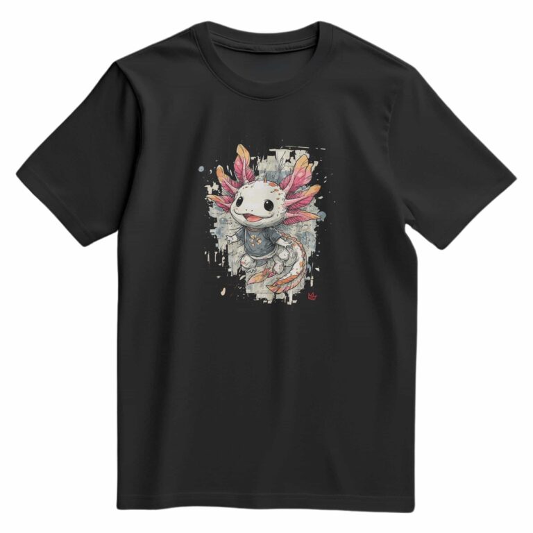 t-shirt floqué axolot